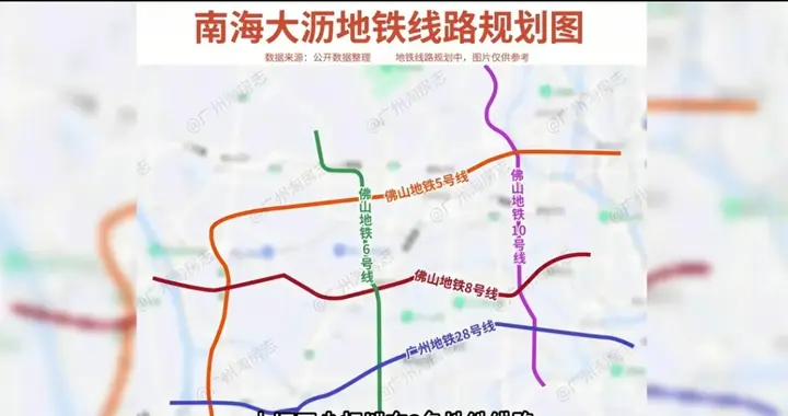 佛山大沥里水地铁迎新转机！广州28号线领衔这些线路最有希望落地