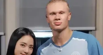 世界杯再考古，哈兰德联动BLACKPINK金智秀jisoo梦幻跨界圈粉无数