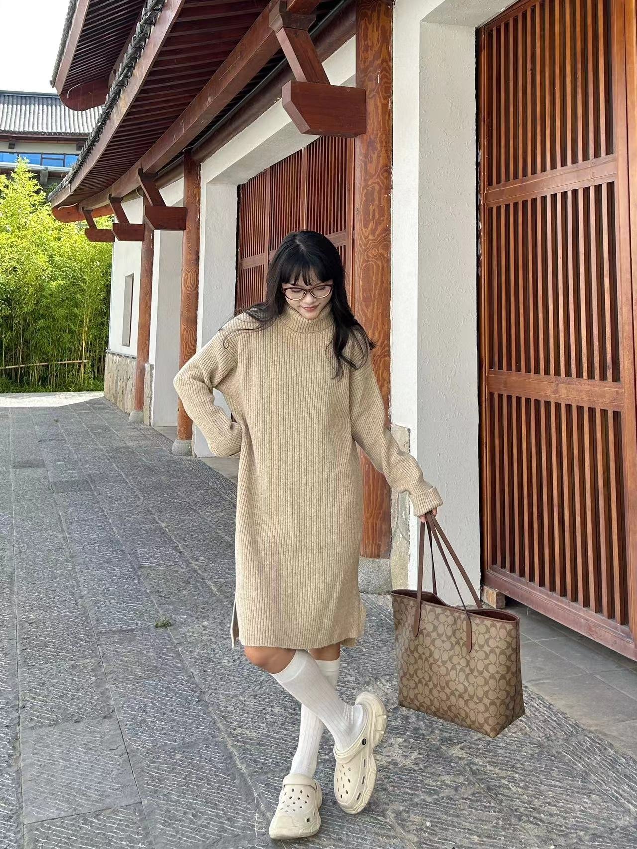 浓郁燕麦系～秋天的长裙好好看！