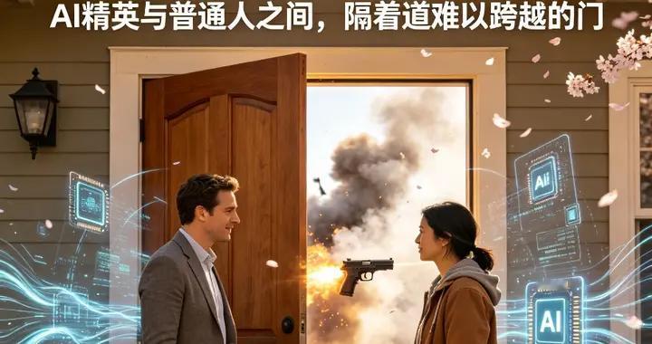 奥特曼家门外枪声响起：AI精英与普通人之间，隔着道难以跨越的门