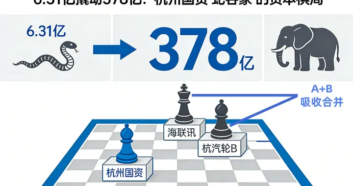 6.31亿撬动378亿：杭州国资“蛇吞象”的资本大局