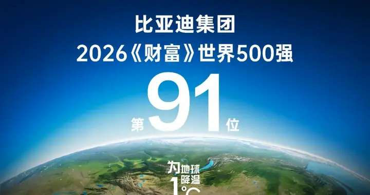 连续5年上榜《财富》500强，一路高歌猛进，比亚迪筑牢全球竞争力