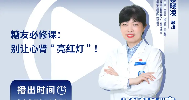 知名专家蔡晓凌教授：糖友必修课——别让心肾“亮红灯”！