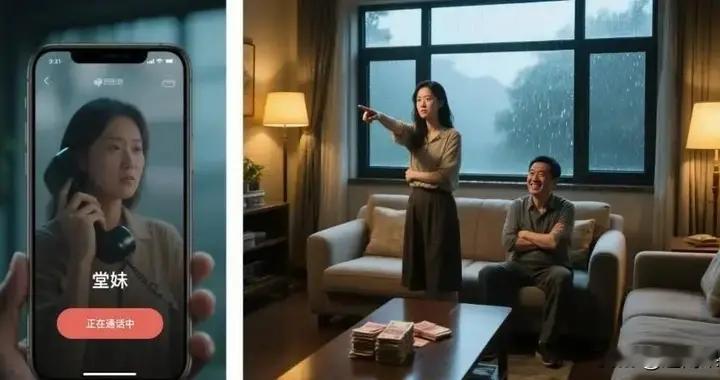 转账7万忘挂断，竟听到堂妹夫妻骂我