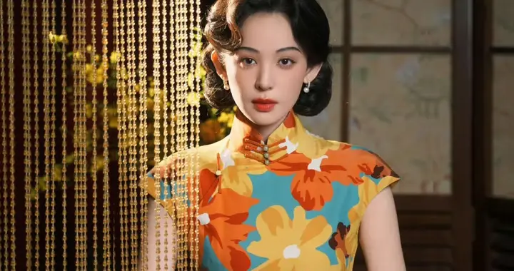 娜扎民国旗袍造型 一颦一笑 明艳又优雅