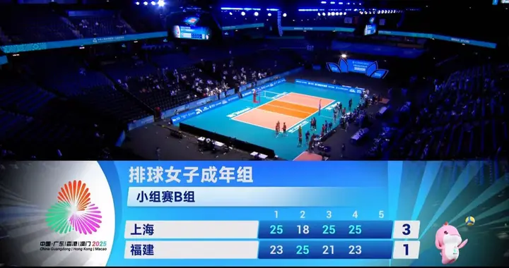 全运会女排B组：福建1-3上海，国手现场对轰，自由人可以进国家队