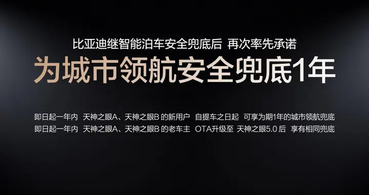 日活用户量提升50%，比亚迪兜底城市领航后效果显著