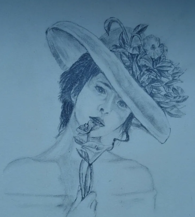 即梦AI 把我画的素描，一分钟变超写实真人美女！