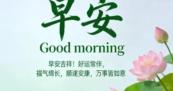 10张早安美图｜新的一天，愿你元气满满，万事顺遂，好运连连