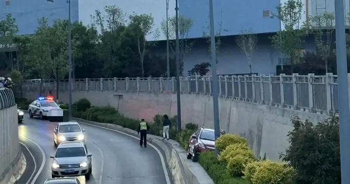 女子驾车冲上高台绿化带，停放姿态规整如找了个专属车位，离谱一幕引不少人...