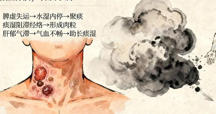 脖子上的小肉丝肉粒是怎么回事？中医视角下的健康警示与调养之道