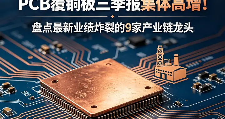 PCB覆铜板三季报集体高增！盘点最新业绩炸裂的9家产业链龙头