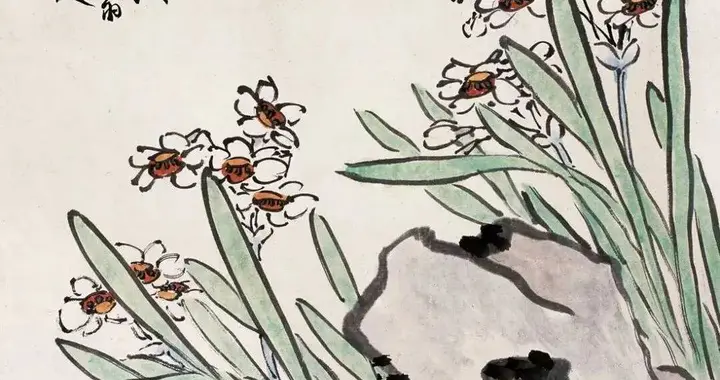 陈半丁《凌波仙子》：墨色里的水仙，藏着海派的活与文人的雅