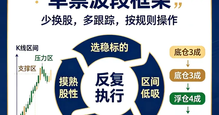 炒股多年悟到一个简单思路：盯住一只票，反复做波段