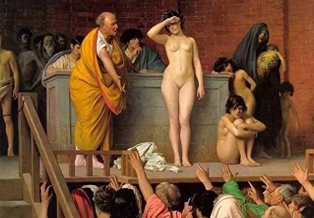 名画《贩卖女奴》的血泪真相：罗马帝国繁荣，是百万奴隶堆出来的