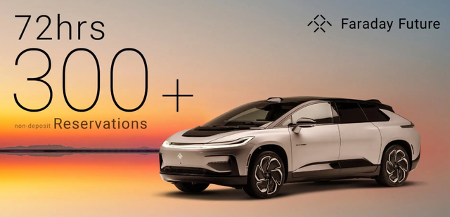 FF宣布：已与纽约车行签订1000台车辆合同，定金不可退！