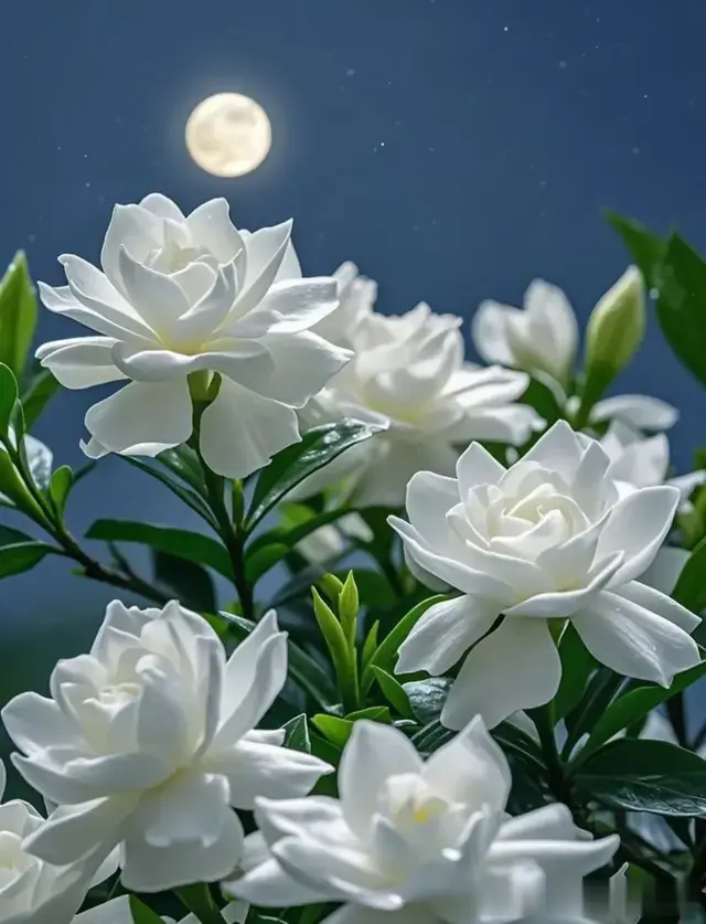 《留白月光里的栀子星盏》