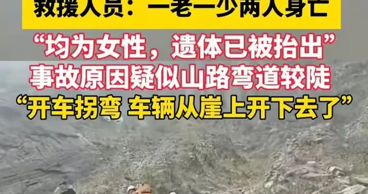 新乡南太行私家车坠崖2死后续！知情人发声，孙女带奶奶收野果