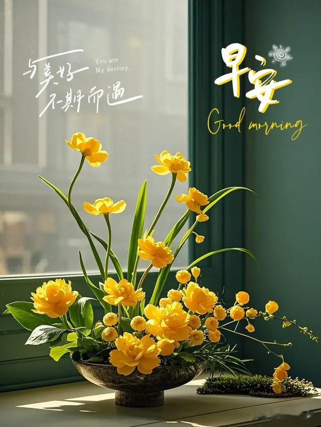 早安心语:愿你与美好不期而遇，早安吉祥如意！