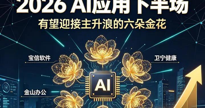 2026AI应用下半场！有望迎接主升浪的“六朵金花”（附股）