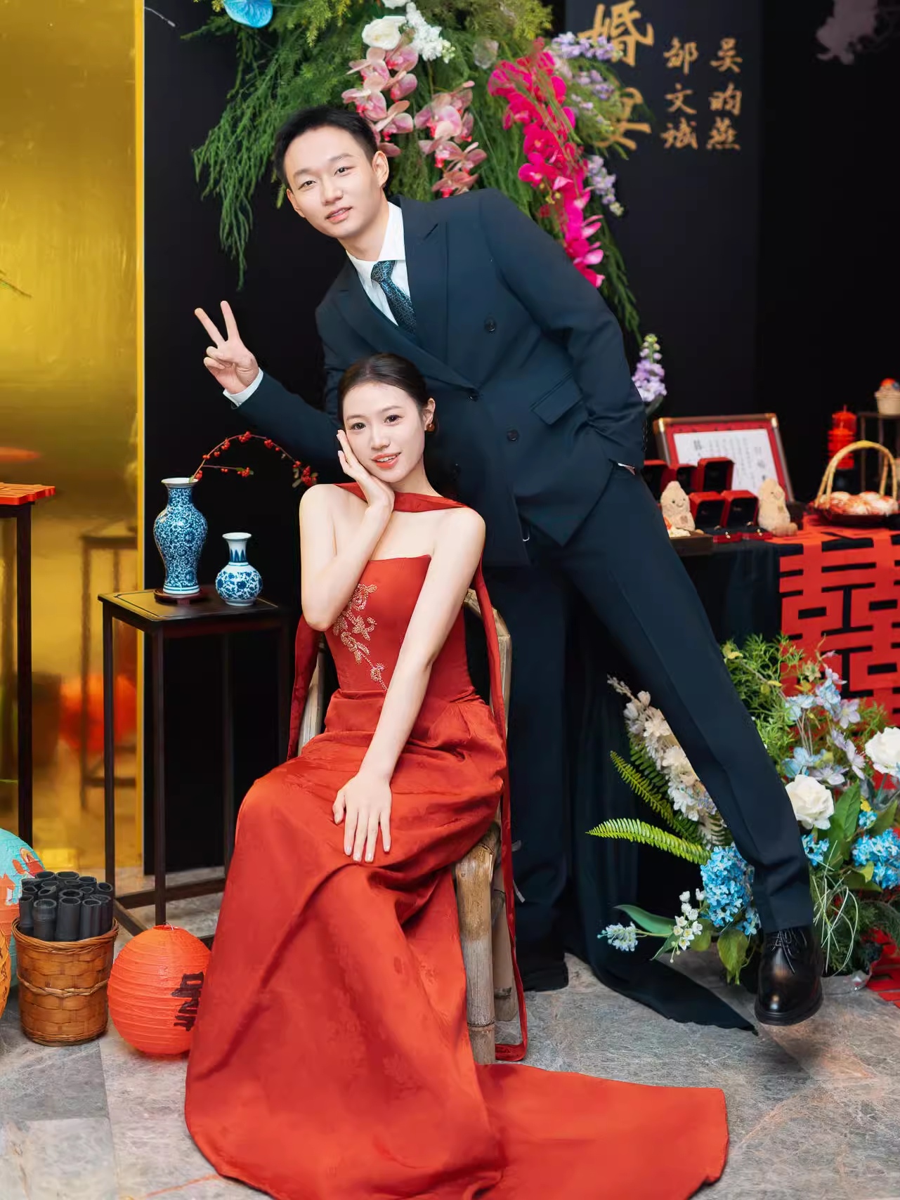 订婚礼服高端轻奢小众晨袍女新娘结婚回门敬