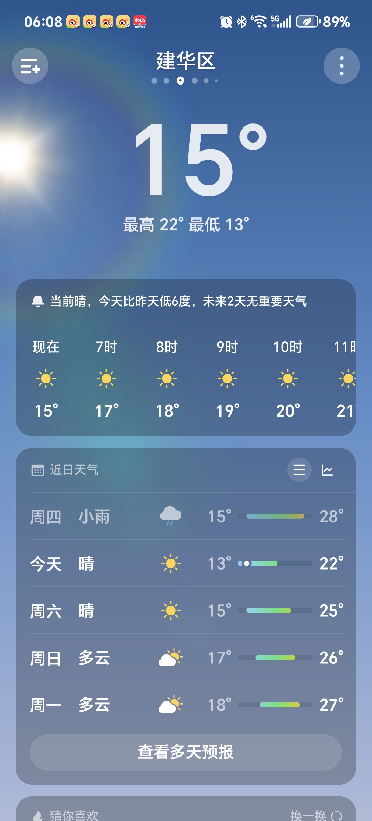 立秋到了，一场雨一场风，温度直接降了十度，这断崖式降温真让人措手不及...