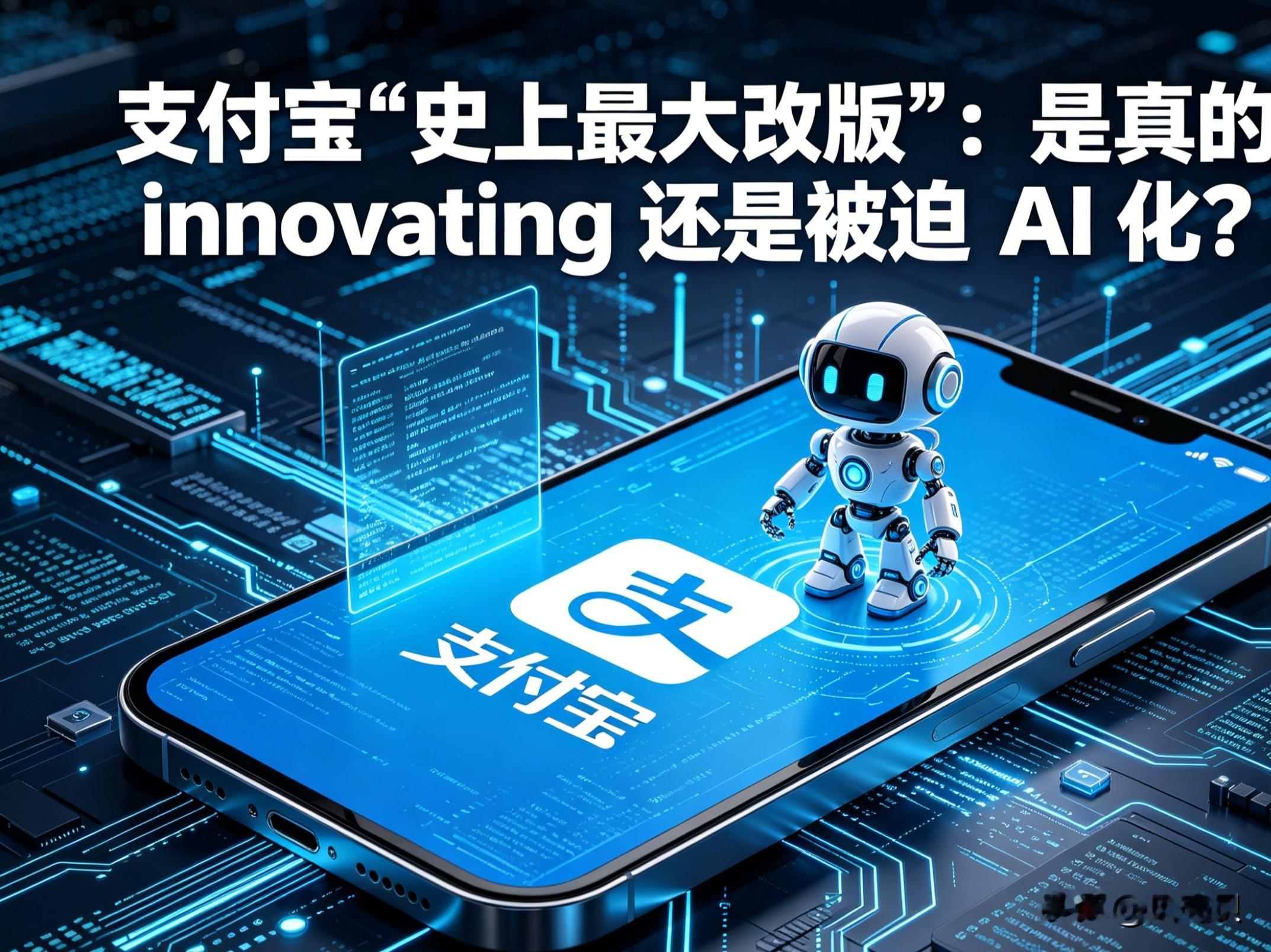 支付宝&;史上最大改版&;背后：是真创新还是被迫AI化？