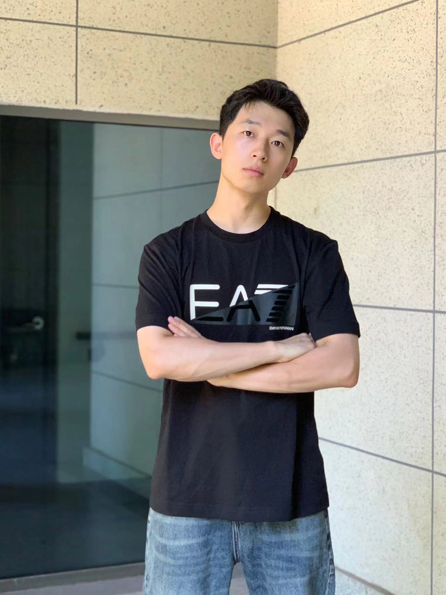 阿玛尼EA7男士全棉短袖印花T恤