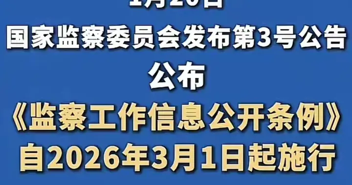 3月1日起，别再迷信“退休就安全”！新规让监察透明 旧账也藏不住
