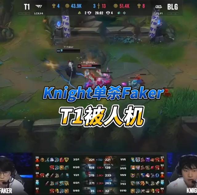 Knight尽力了!BLG遗负T1,ON失误频发!网友:ON和教练对不起左手