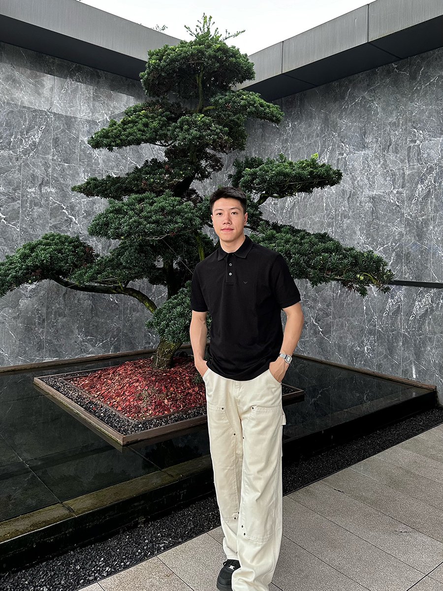 阿玛尼全棉翻领短袖