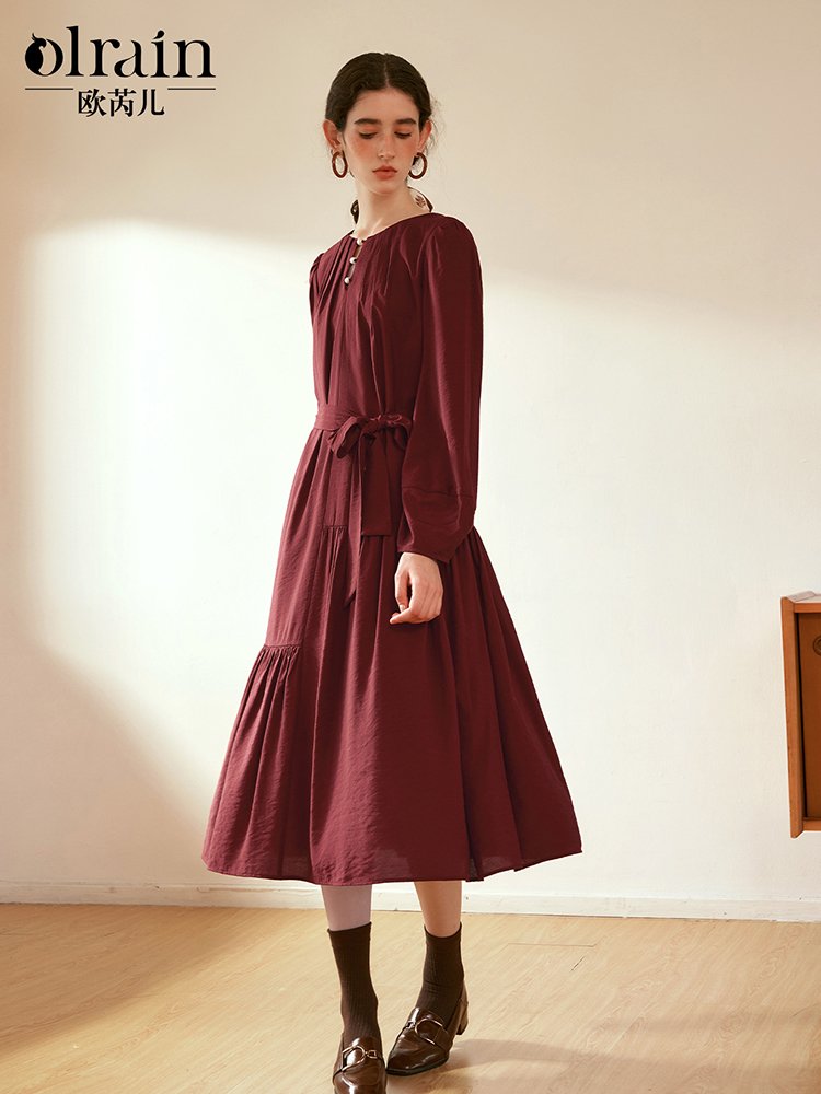 浪漫优雅风范！复古慵懒宽松连衣裙