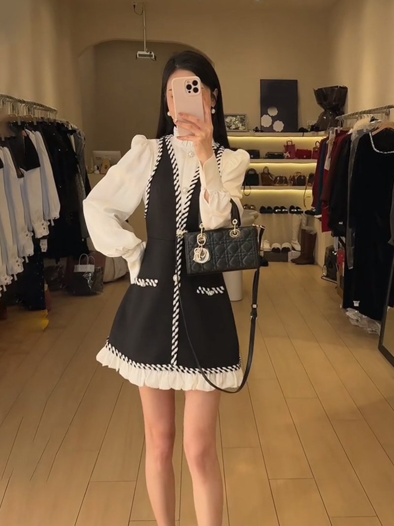 超好看小众不撞款显瘦独特绝美高级感小裙子