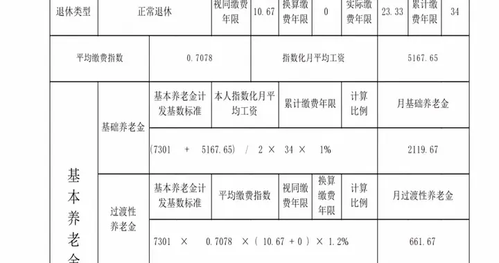工龄34年，平均缴费指数0.7078，2026年2月退休能否拿到4000元