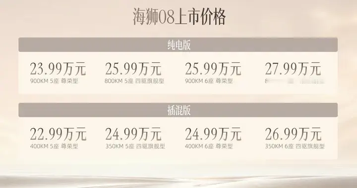 比亚迪科技旗舰SUV海狮08正式上市 官方指导价22.99万元-27.99万元