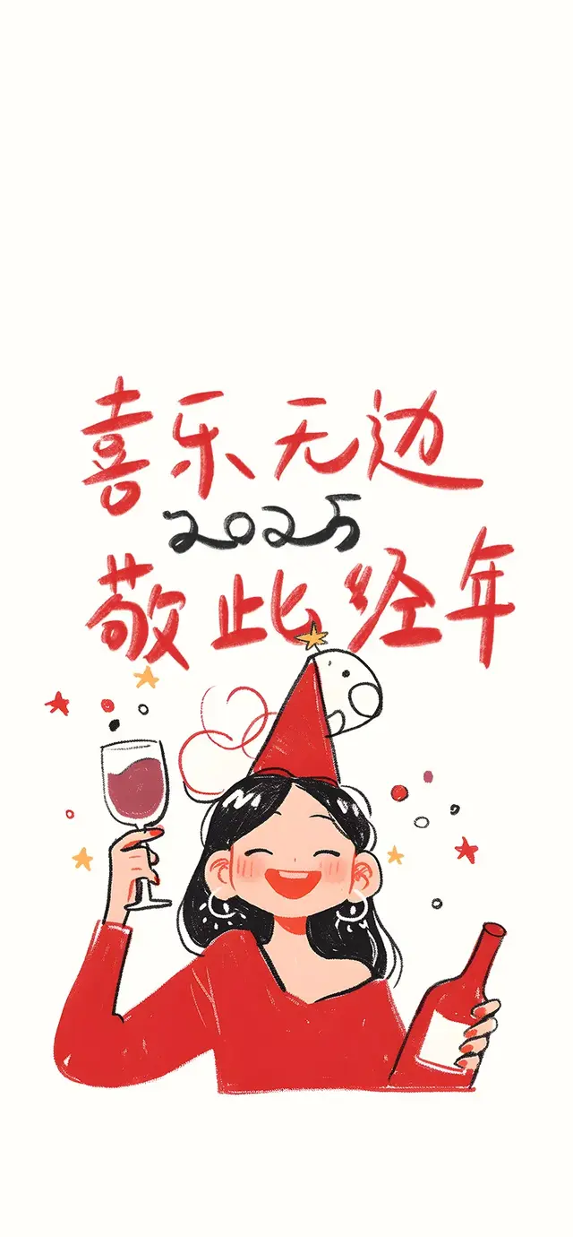 ㊗️喜乐无边2025敬此经年🎇治愈套屏壁纸