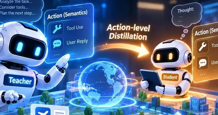 蒸馏Agent学决策而非抄Token！清华提出动作级在线蒸馏ActionOPD