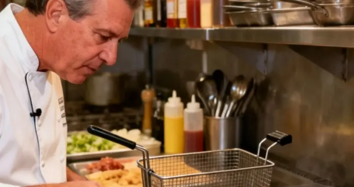 美国厨师当众脱衣将头扎进滚烫炸锅。网友直呼：是个狠人