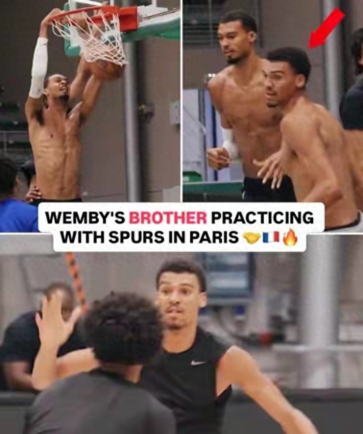 NBA或将迎来兄弟对决，文班亚马弟弟现身巴黎特训