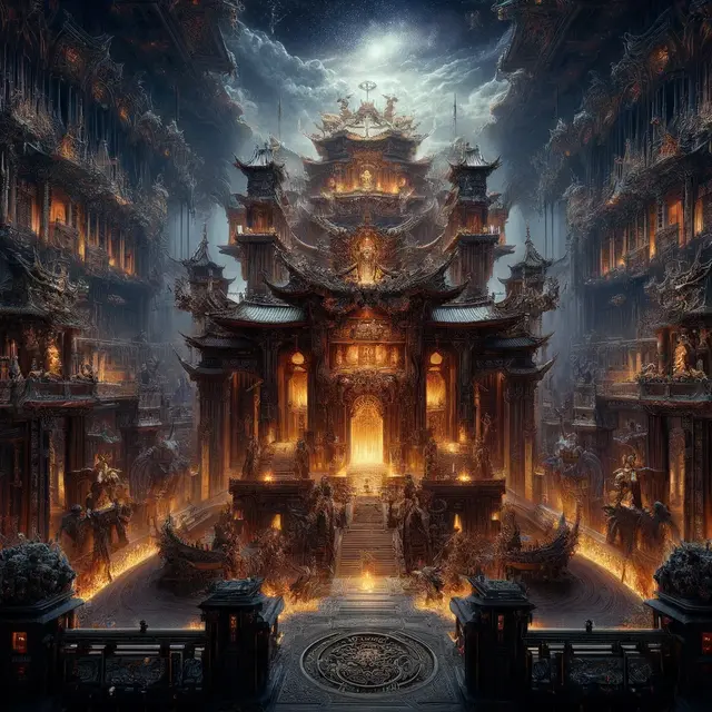 中国神话—地府篇—罗酆六天—敢司连宛屡天宫