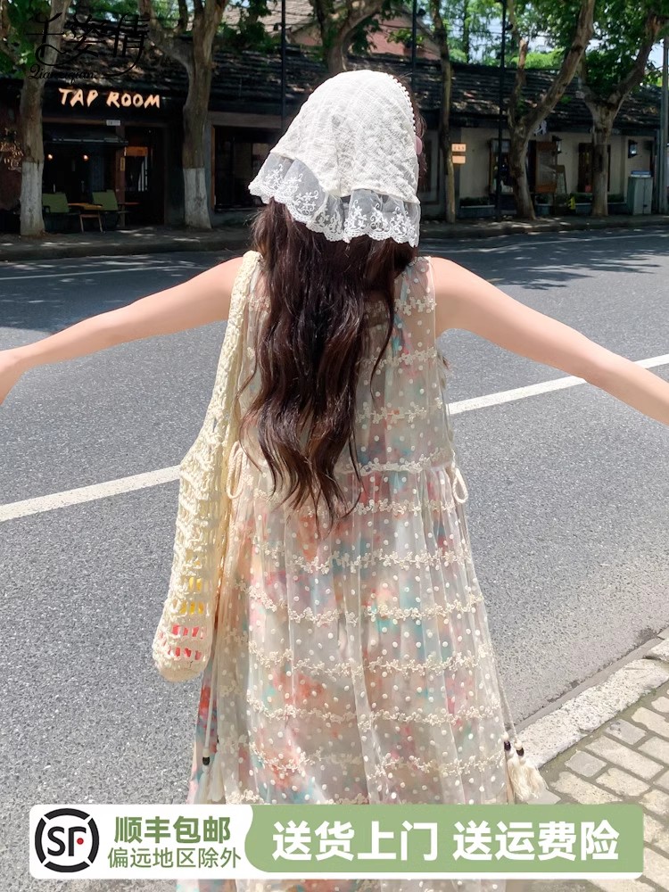 森系仙裙，蕾丝罩裙美炸度假风！