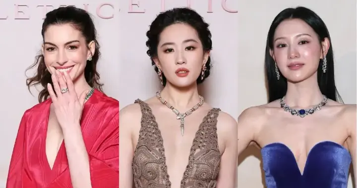 这一夜，被穿深V的刘亦菲惊艳，不遮不挡很大气，一个细节获好评