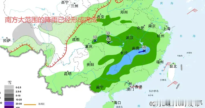 元宵节多轮降雨，北方气温反复，南方连续多天降雨，出行需注意！