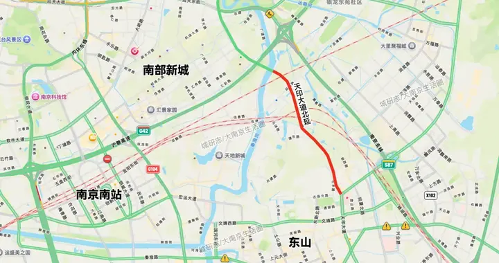 天印大道北延通车，南京南部活了