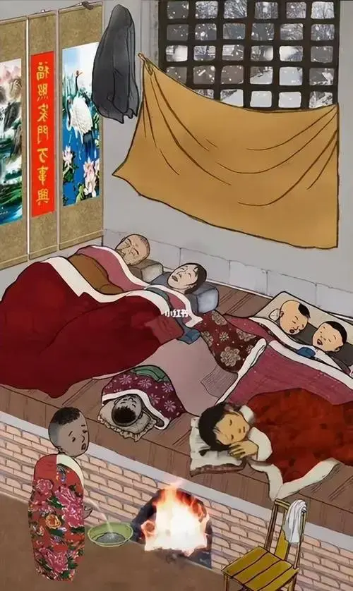 在东北火炕上，新婚夫妻的温暖与亲密时光令人羡慕！