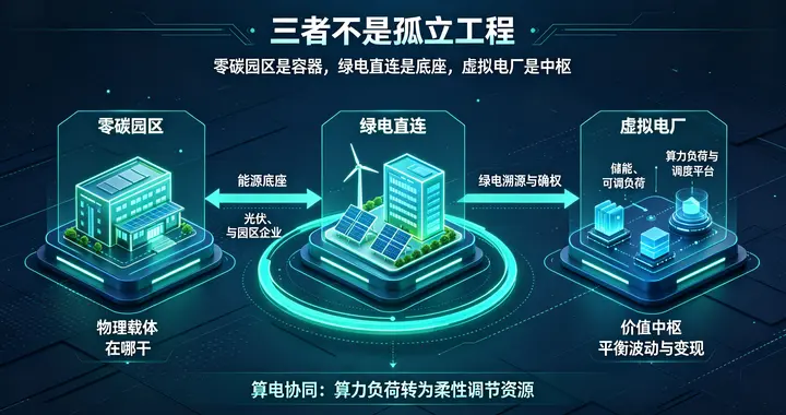 绿电直连、虚拟电厂、零碳园区，一体化布局才是出路