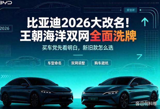 2026比亚迪大变革！王朝海洋车系全面改名，买车党一定要看明白