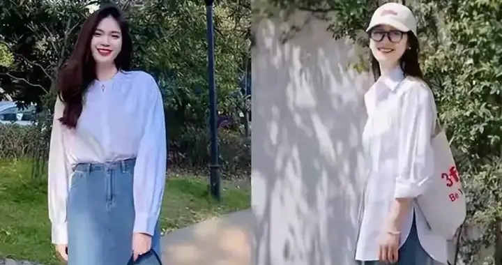 女生穿“小红鞋”亮眼，上脚显白效果真惊艳，整体时髦高级又吸睛