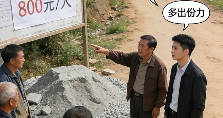 村里修路我家按人头摊了800，因我在深圳被要求“多出份力”