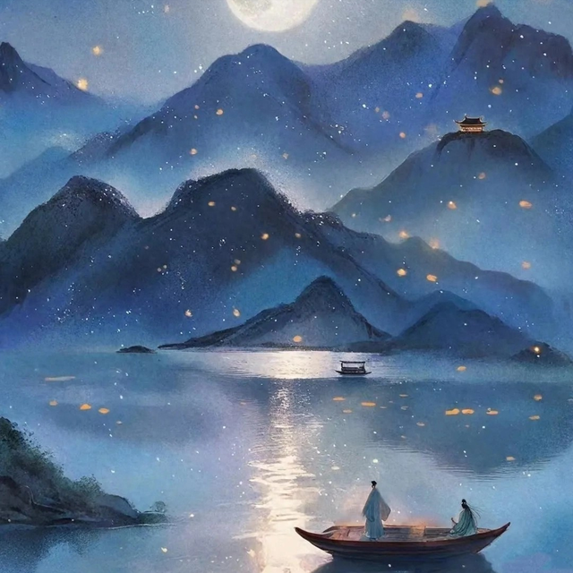 24句夜空诗词，人生失落意之时，抬头看看天空，你会有美的感受